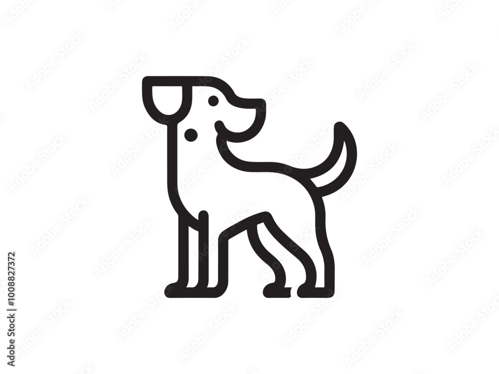Dog Logo design template. Dog Logo design template.