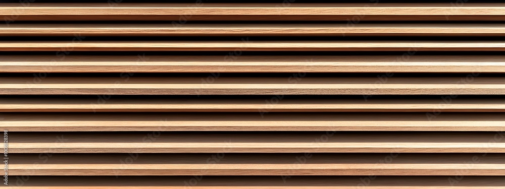 Wooden wall consisting of wooden horizontal slats. Texture of maple panels for building facade design. Modern timber for the construction of fences, partitions and cladding. Wooden wall consisting of wooden horizontal slats. Texture of maple panels for building facade design. Modern timber for the construction of fences, partitions and cladding.