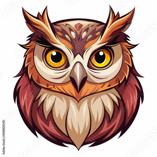 owl on a white background