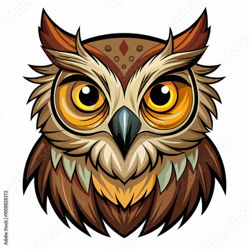 owl on a white background