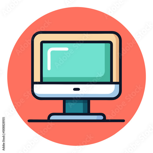 lcd monitor with a computer