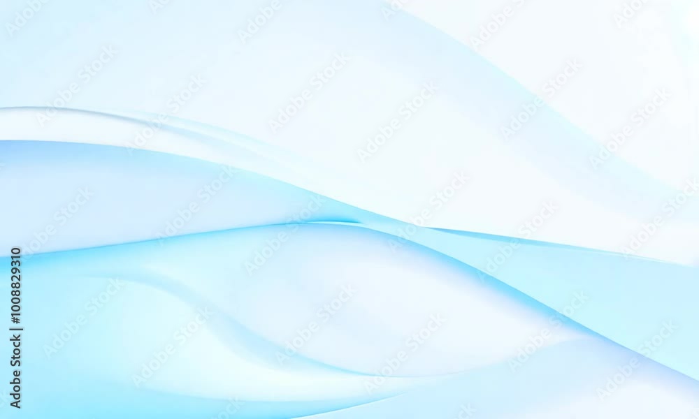 A soft, flowing abstract design in light blue tones, evoking calmness and serenity.