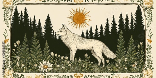 A serene illustration featu...