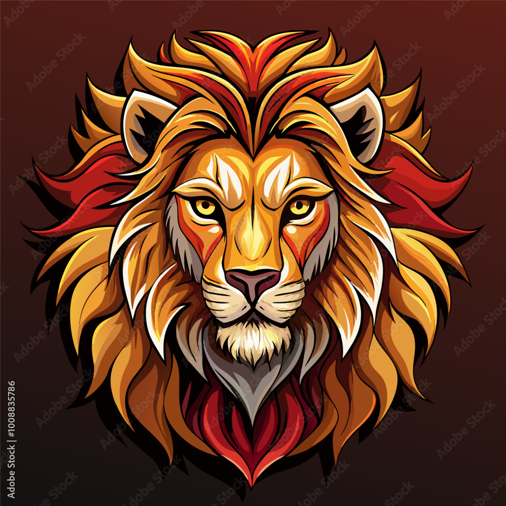 Obraz premium lion head logo or symbol