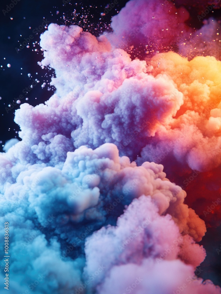 Vivid Colored Smoke Clouds Vivid Colored Smoke Clouds