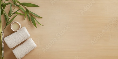 A serene spa setting featur...