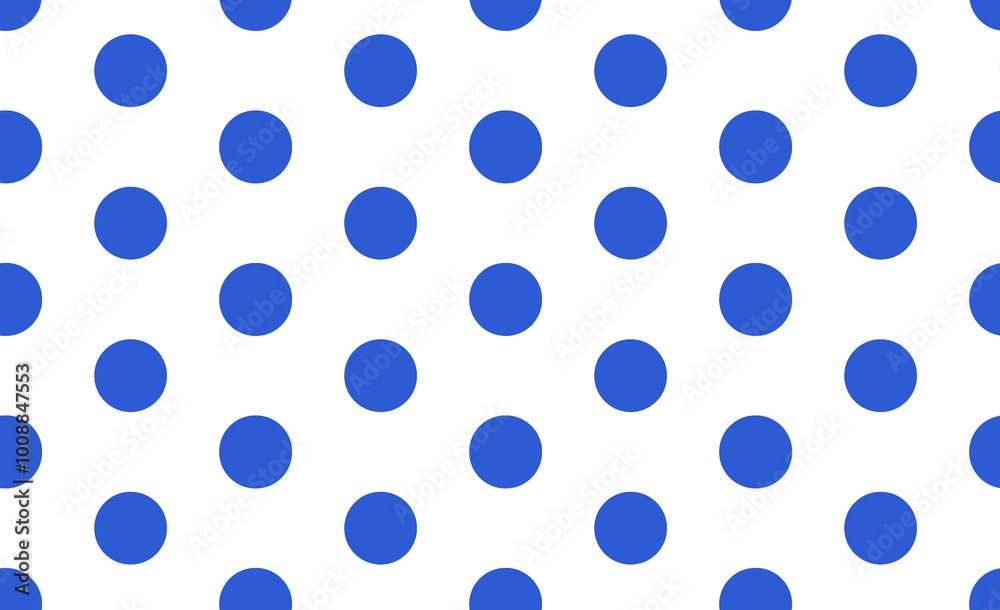 Blue seamless polka dots pattern tile with white background for fabric, giftwrap and wallpaper Blue seamless polka dots pattern tile with white background for fabric, giftwrap and wallpaper