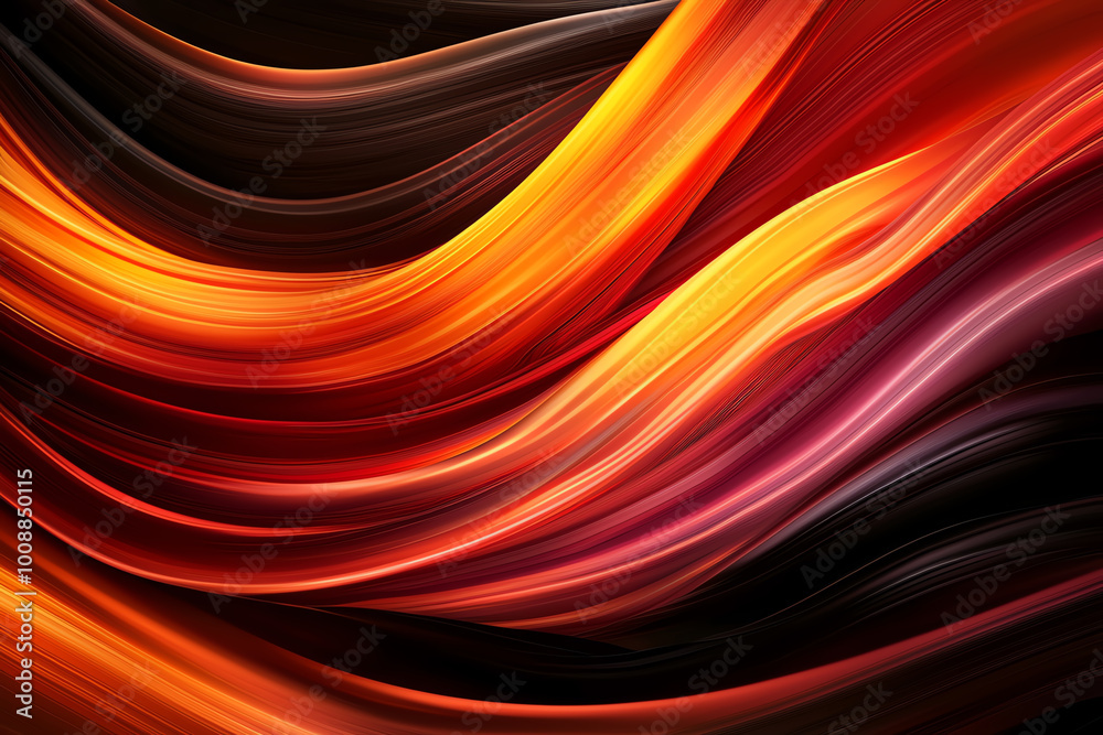 Abstract background with back tone and high contrast between vibrant colors and dark, smooth textures Abstract background with back tone and high contrast between vibrant colors and dark, smooth textures