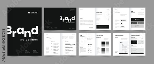 Brand guideline and brand manual design also visual identity guideline 