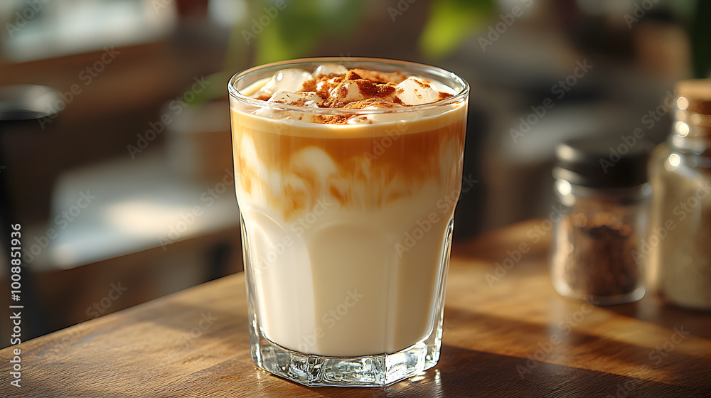 Iced Coffee in a Plastic Cup on a Table at a Cafe with a Blurred Background
Iced Coffee in a Plastic Cup on a Table at a Cafe with a Blurred Background