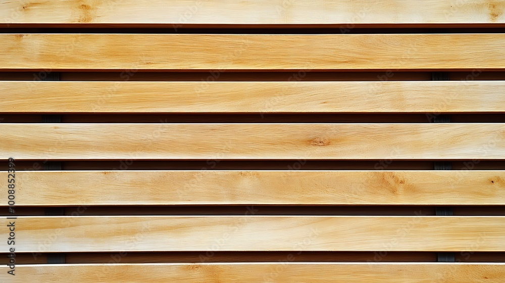 Wooden wall consisting of wooden horizontal slats. Texture of maple panels for building facade design. Modern timber for the construction of fences, partitions and cladding. Wooden wall consisting of wooden horizontal slats. Texture of maple panels for building facade design. Modern timber for the construction of fences, partitions and cladding.