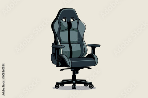 Gamer chair, gaming concept