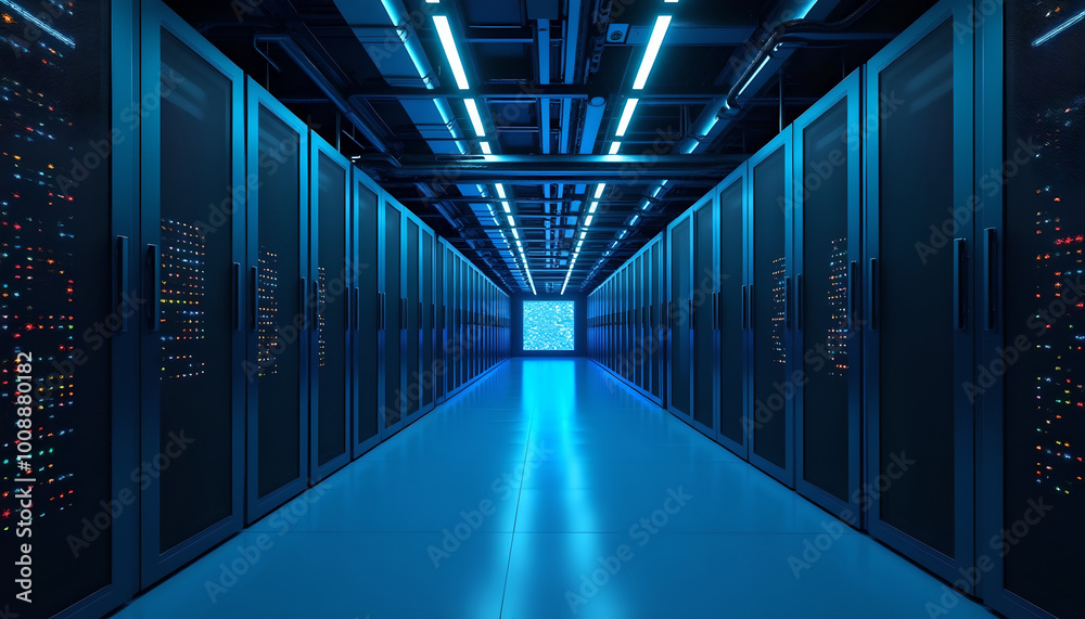 Fototapeta premium server rack in a data center