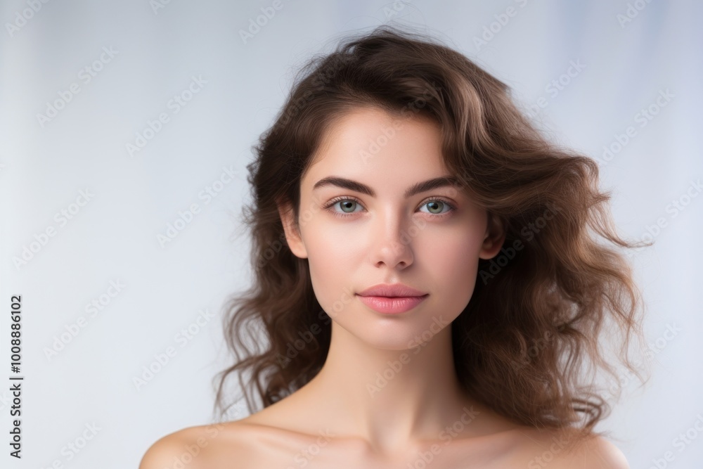 Portrait beautiful young woman with clean fresh skin portrait adult photo. Portrait beautiful young woman with clean fresh skin portrait adult photo.