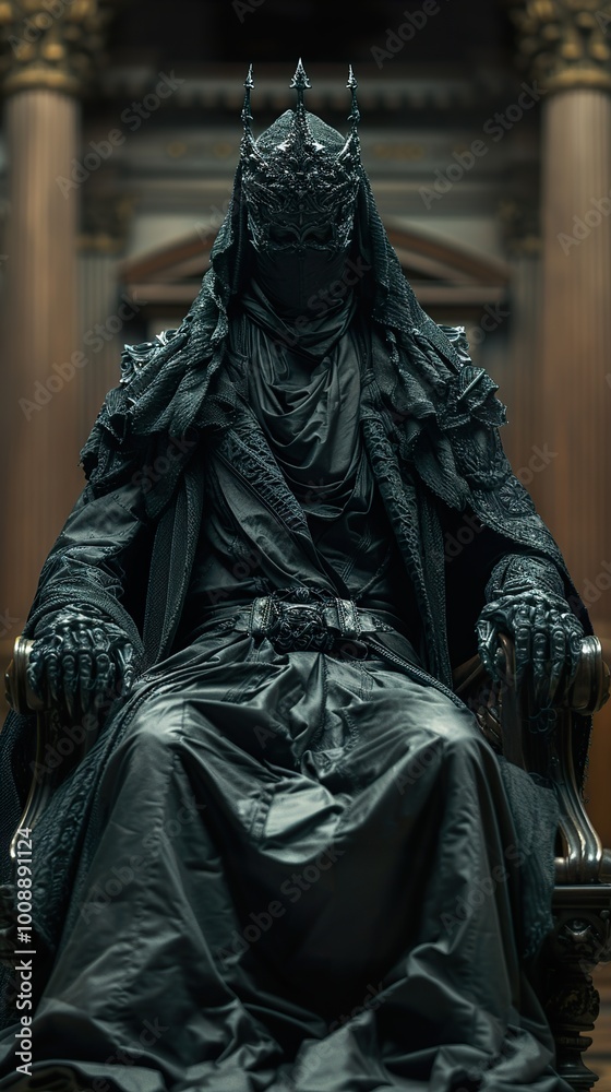 Dark Fantasy King in a Throne of Shadows Dark Fantasy King in a Throne of Shadows