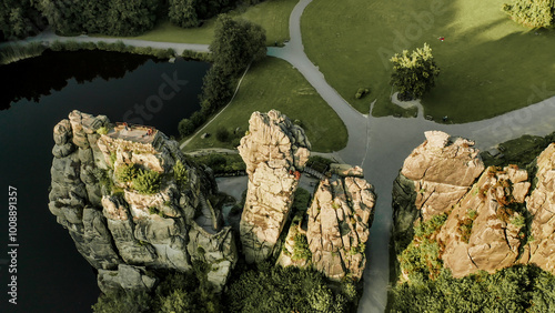 Externsteine ​​natural attraction in Germany photo