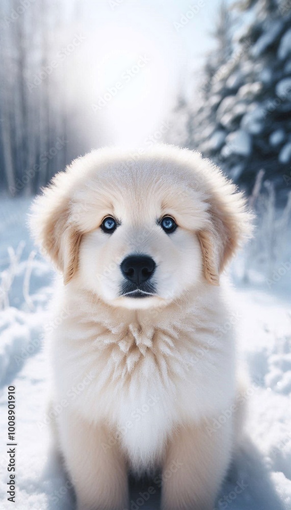Golden Retriever im Winter Golden Retriever im Winter
