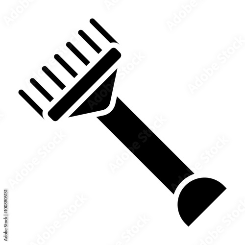 Rake Glyph Icon Design