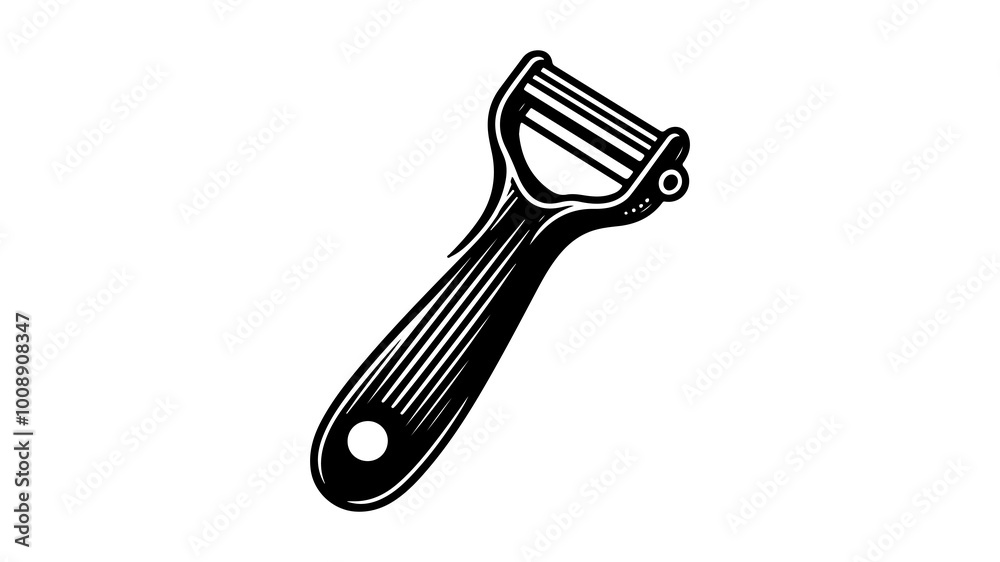 Obraz premium Peeler silhouette vector illustration.