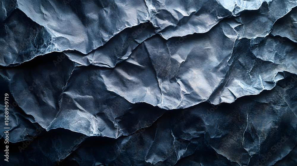 Black Crumpled Plastic Bag Texture, Dark Background
Black Crumpled Plastic Bag Texture, Dark Background