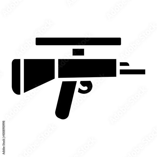 Sniper Glyph Icon Design
