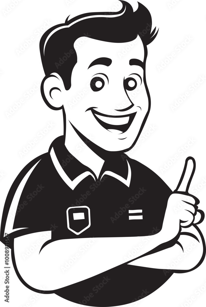 Black and White Vector Illustration Customer Service Icon Logo with Transparent Background Black and White Vector Illustration Customer Service Icon Logo with Transparent Background