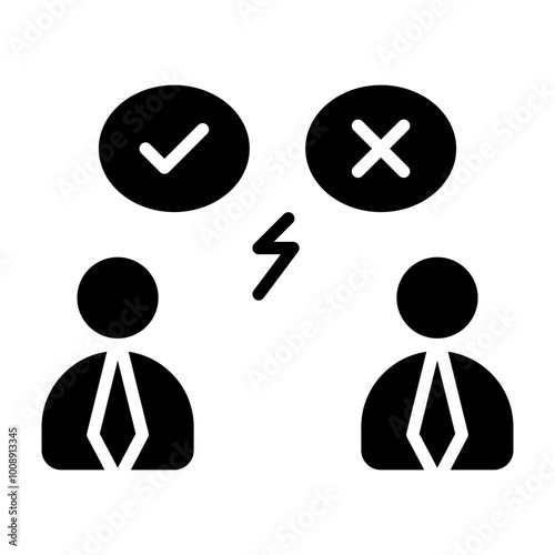 Argument Glyph Icon Design