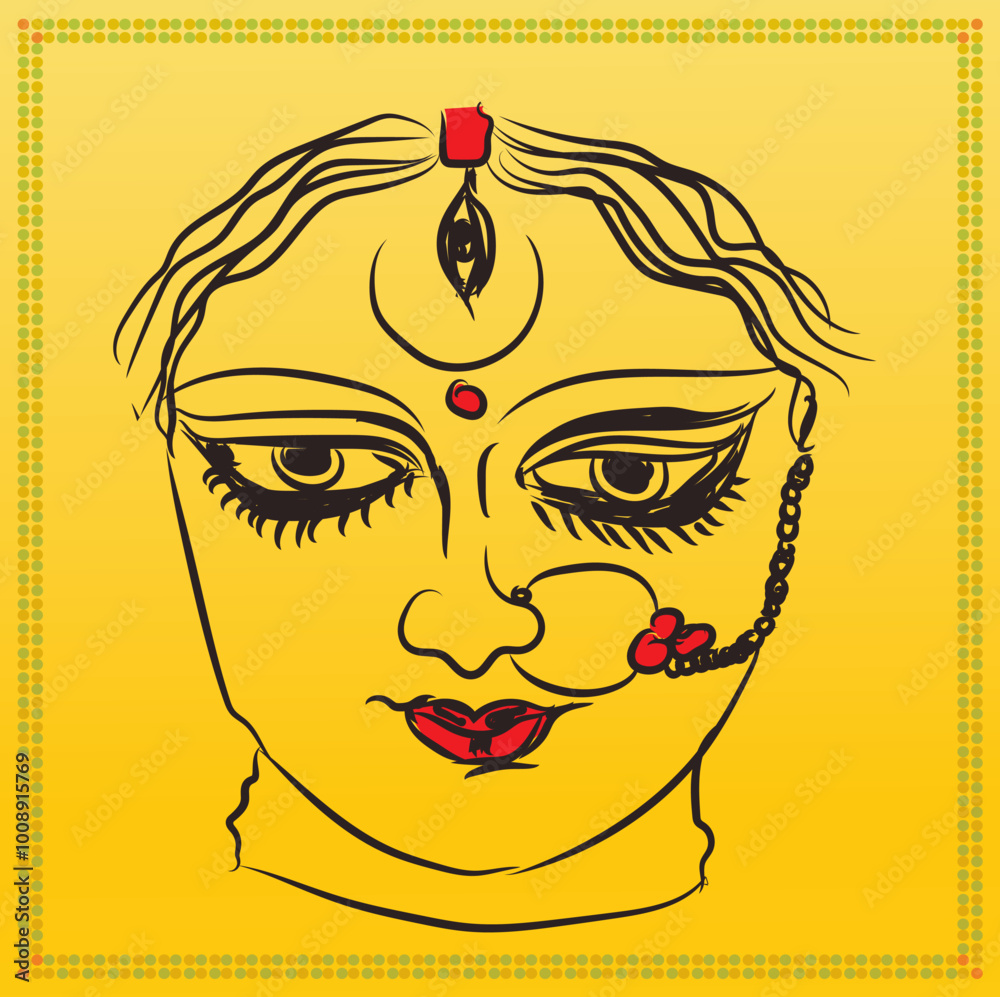 Obraz premium Transform Your Life with the Blessings of Maa Sherawali