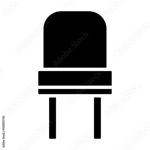 Seat Glyph Icon Design