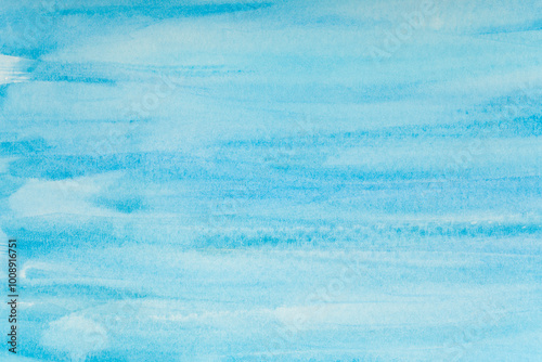 Abstract blue watercolor texture. photo