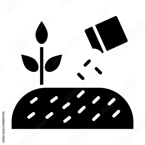 Seeds Glyph Icon Design
