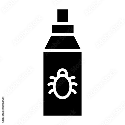 Bug Repellent Glyph Icon Design