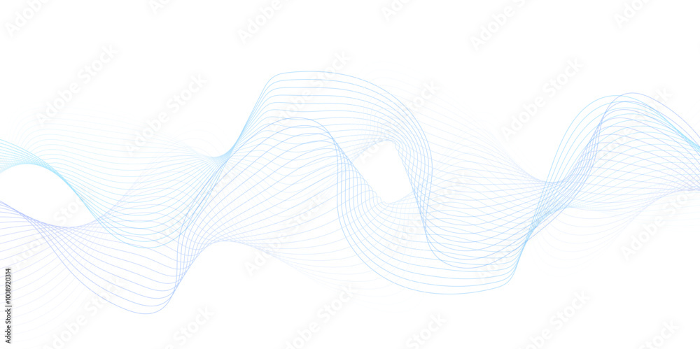 Abstract blue futuristic blend waves lines technology background and sound wave lines on white .Smooth wave abstract vector background layout design. Modern wave digital geometric Technology, Abstract blue futuristic blend waves lines technology background and sound wave lines on white .Smooth wave abstract vector background layout design. Modern wave digital geometric Technology,