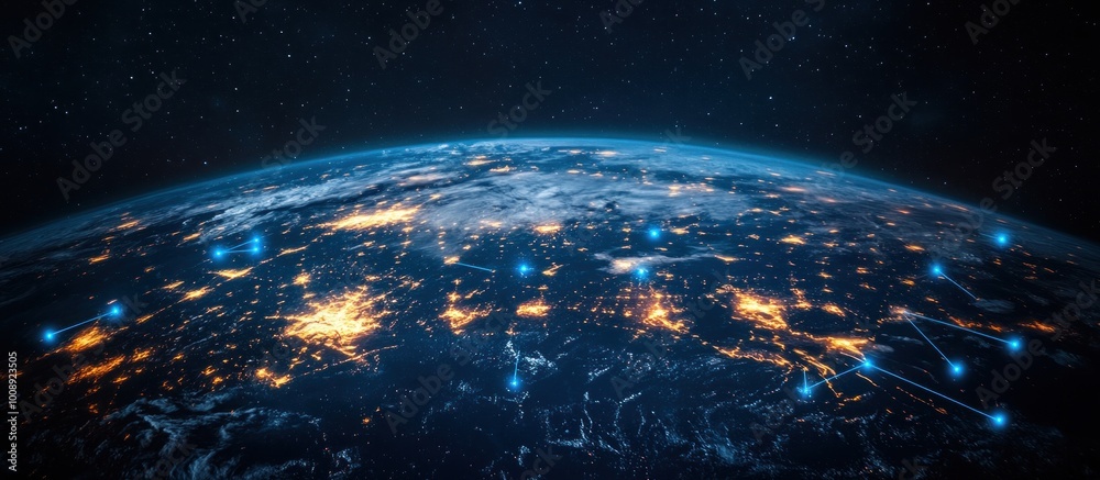 Obraz premium Global Network Connections