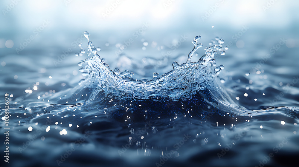 Water Splash in Blue Color on a White Background
Water Splash in Blue Color on a White Background