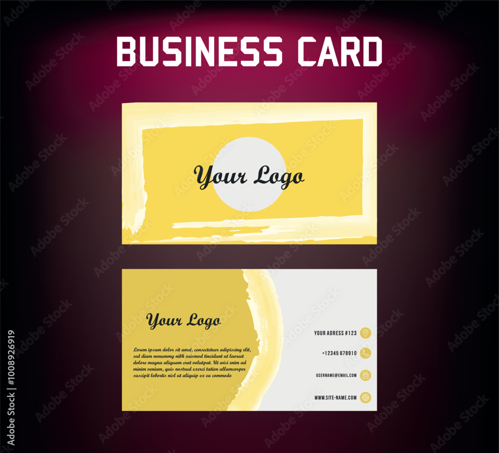 Fototapeta premium beautiful business card design. Perfect combination of colors and all elements