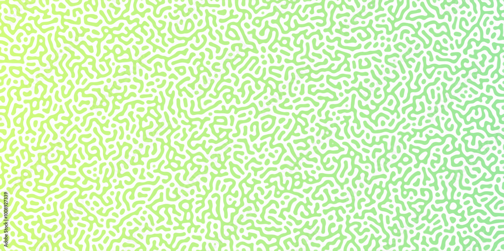 Abstract Reaction-diffusion Turing pattern natural texture green gradient color scheme. Linear design with biological algorithm psychedelic background. Reaction-diffusion or truing patter Abstract Reaction-diffusion Turing pattern natural texture green gradient color scheme. Linear design with biological algorithm psychedelic background. Reaction-diffusion or truing patter