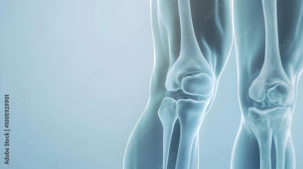 Close-Up of Knee Joint in Medical Imaging Close-Up of Knee Joint in Medical Imaging