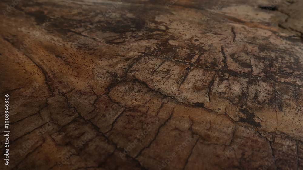 Fototapeta premium Empty wooden table top, brown color