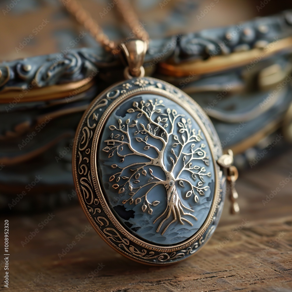 Tree of Life Pendant Necklace: Gold and Silver Vintage Jewelry Tree of Life Pendant Necklace: Gold and Silver Vintage Jewelry