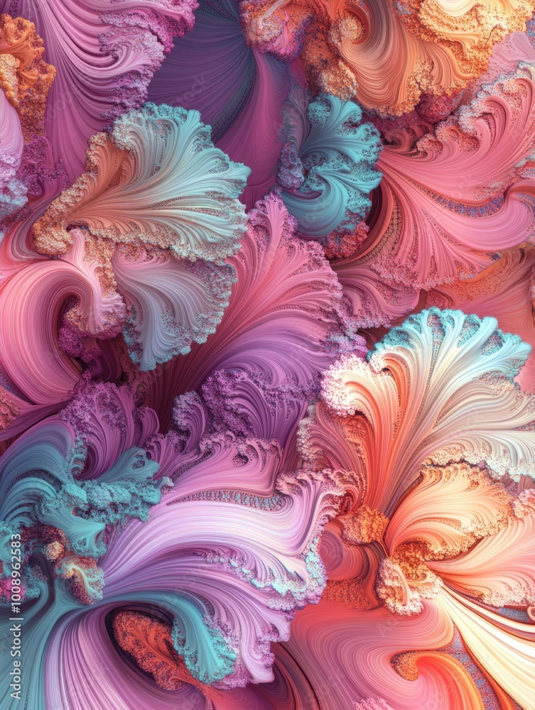 Abstract Floral Digital Art Abstract Floral Digital Art