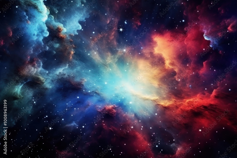 Obraz premium Colorful space astronomy universe nebula.