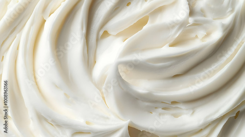 Creamy Swirls on a Plain Background