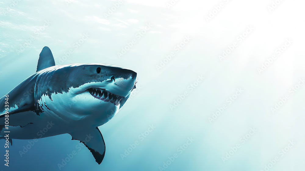 Naklejka premium ホオジロザメのイメージ02