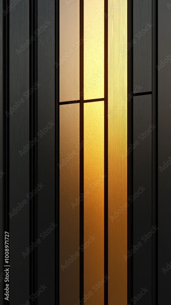 Modern building facade is reflecting the golden light of the setting sun Modern building facade is reflecting the golden light of the setting sun