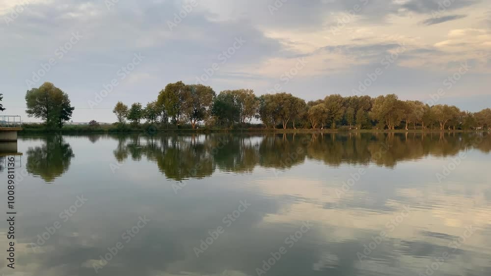 Symmetry reflection in fishing fond
Symmetry reflection in fishing fond