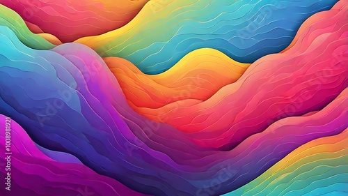 2d Wallpaper with a grainy gradient color schemer