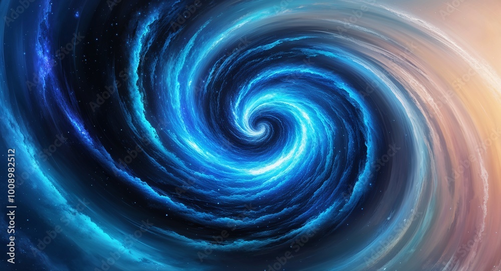Mesmerizing swirl of blue galaxies in a celestial abstract design Mesmerizing swirl of blue galaxies in a celestial abstract design