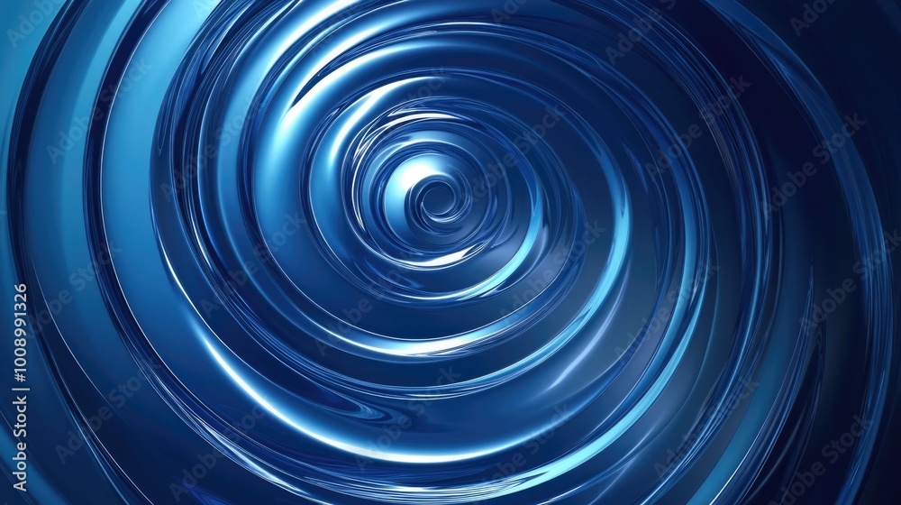 Blue Spiral Image