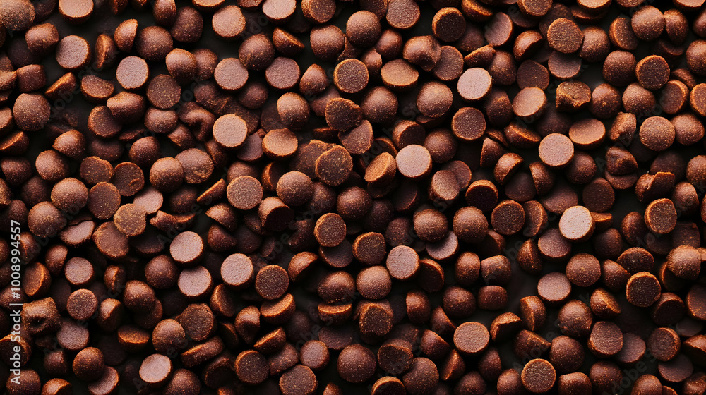 Top View of Chocolate Colored Round Dog Food Top View of Chocolate Colored Round Dog Food